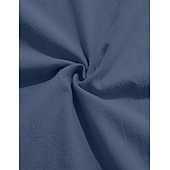 tanie Casualowa koszulka Henley-Męskie Koszula bawełniano-lniana Podkoszulek Koszula Henley Koszulka z długim rękawem Długi rękaw Kaptur Wiosna Jesień Równina Moda Moda miejska Codzienny Ściągana na sznurek Guziki Codzienny Urlop