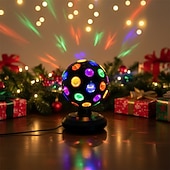 abordables Éclairage de scène-Projecteur LED rotatif à 360° pour scène disco, alimentation USB, idéal pour les DJ et les festivals. &amp;veilleuse décorative pour chambre, 1 pièce