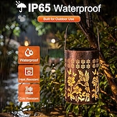 cheap Landscape Lights-Hummingbird Solar Lantern Garden Decor, Metal Hanging Outdoor Lights Waterproof, Solar Powered Decorative Lights with Shadow Projection,Gifts for Women Mom Grandma