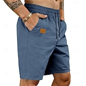 voordelige Casual korte broek-Voor heren Korte broek Casual korte broek Atletische korte broek Zak Elastische taille Effen Comfort Sneldrogend Knielengte Buiten Vakantie Modieus Streetwear blauw Zwart Inelastisch