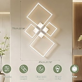 voordelige Dimbare plafondlampen-Moderne dimbare led-plafondlamp met afstandsbediening, 4 lichtpunten, aluminium armatuur voor binnenverlichting in woonkamer, slaapkamer, eetkamer, kantoor en keuken, 110-240V.