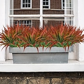 cheap Artificial Flower-10Pcs UV-Resistant Artificial Agave Plants, Vibrant Multi-Color Tall Fake Grass for Indoor/Outdoor Home Decor, All-Season Durable Plastic Greenery, Suitable for Garden, Office, Patio, Hanging Planter