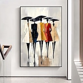 cheap People Paintings-Mintura Handmade Figure Oil Paintings On Canvas Wall Art Decoration Modern Abstract Pictures For Home Hotel Decor Rolled Frameless Unstretched Painting