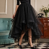 Χαμηλού Κόστους Καλσόν-Ρετρό / Βίντατζ Δεκαετία του 1950 Μεσοφόρι Κάτω από τη φούστα Φούστα από τούλι Φανταχτερή Φόρεμα Γυναικεία Μασκάρεμα Βραδινό Ρούχα για Πάρτυ Κοκτέιλ Πάρτι Πάρτι Τσαγιού Ενηλίκων Φούστα