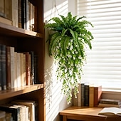 levne Umělé rostliny a zeleň-4 ks/sada umělých nástěnných závěsů s kamélií v kombinaci s bostonskými kapradinami, velká umělá venkovní zeleň a květiny, vhodné pro venkovní svatby, moderní zahradní dekorace