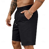 voordelige Casual korte broek-Voor heren Korte broek Casual korte broek Atletische korte broek Zak Elastische taille Effen Comfort Sneldrogend Knielengte Buiten Vakantie Modieus Streetwear blauw Zwart Inelastisch