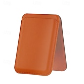abordables Rangement et organisation-Portefeuille magnétique robuste en cuir avec étui de rangement et support intégré, porte-cartes sécurisé, pochette de rangement pour cartes bancaires et d'identité, accessoires pour porte-cartes en