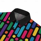  Ρετρό / Βίντατζ Χίπισσα Δεκαετία '70 Πουκάμισο Κοντά μανίκια Χίπισσα Ρετρό Φανταχτερή Φόρεμα Ανδρικά μουσικό φεστιβάλ Πάρτι Καθημερινά Ρούχα Ενηλίκων Πουκάμισο Ανοιξη καλοκαίρι