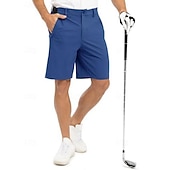 voordelige werk shorts-Voor heren Geklede korte broek Bedrijf Casual korte broek Golfshorts Zak Elastische taille Effen kleur Comfort Sneldrogend Knielengte Casual Buiten liiketoiminta Modieus Streetwear Zwart Marineblauw