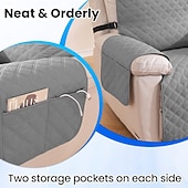 preiswerte Bezug für Relaxsessel-Einfacher, passgenauer Sofabezug für Relaxsessel, wasserdicht, rutschfest und haustierfreundlich, fleckenabweisend und strapazierfähig – ideal für Hunde und Katzen, ganzjährig verwendbar im