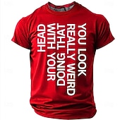  Bărbați Amuzant Tricou Manșon scurt Tricou Tipărire 3D Stil Nautic Cămașă Modă Designer Simplu Casual Zilnic Petrecere Roșu-aprins Vară Primăvară Îmbrăcăminte S M L XL XXL XXXL