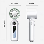 cheap Fans-Cold Compress Handheld Fan, 100 Speeds Portable Personal Mini Fan with LED Display, Foldable USB Rechargeable Small Fan for Travel, Sports, Camping, High Velocity Personal Cooling