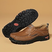 ieftine Pantofi casual slip-on-Mocasini casual maro pentru bărbați, cu vârf moale, model resort, încălțăminte confortabilă pentru călătorii și vacanțe, pentru timpul liber zilnic