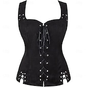 economico Cime-Retrò Vintage Medievale Rinascimento Corsetto Pirata Vichingo Elfico Costume Per donna Celtico Costumi da pirata Fantasia Halloween Carnevale Mascherata Casual Quotidiano LARP Fiera Rinascimentale