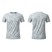 Χαμηλού Κόστους T-shirts και αμάνικα μπλουζάκια για τρέξιμο-Ανδρικά Μονόχρωμο Tricou de Alergat Μπλούζα συμπίεσης Καλοκαίρι Άνοιξη Κοντομάνικο Γρήγορο Στέγνωμα Ελαφρύ Ύγρανση Γυμναστήριο προπόνηση Ενεργή εκπαίδευση Τρέξιμο Ασκηση Θαλασσί Μαύρο Ανοικτό Γκρίζο