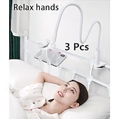 economico Supporti per telefono-Confezione da 3 supporti flessibili a collo d'oca per cellulare da letto - Supporto per cellulare con braccio lungo girevole a 360°, supporto a clip per testiera, scrivania, cucina, supporto per