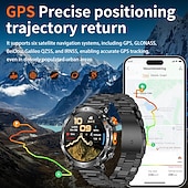 economico Smartwatch-Smartwatch GPS robusto da uomo, orologio sportivo per attività all'aperto con 6 sistemi di posizionamento satellitare, tracciamento del percorso per alpinismo ed escursionismo, monitoraggio della