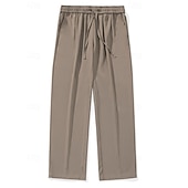 economico pantaloni casual-Per uomo Pantaloni Pantaloni casual Pantaloni Larghi Borse refrigeranti Coulisse Tasca Elastico in vita Semplice Comodità Morbido Casuale Quotidiano All'aperto Vacanza Moda Vestibilità comoda Nero