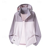 cheap Outdoor Jackets-Women's Windbreaker Softshell Jacket Hiking Jacket Outdoor Waterproof Sun Protection Quick Dry Breathable Hiking Outfits Hiking Clothes Summer Spring Jacket Climbing Camping / Hiking / Caving
