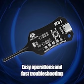 abordables Herramientas de Medición-Probador de inductancia tipo C, probador de bobinas de placa base, detector de inductores de placas de circuitos electrónicos para reparación de componentes de placas base de teléfonos, herramienta de
