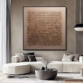billiga Wabi Sabi-Mintura Handmade Textured Grid Oil Paintings On Canvas Wall Art Decoration Modern Abstract Pictures For Home Hotel Decor Rolled Frameless Unstretched Painting