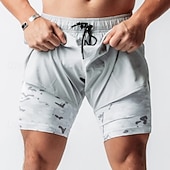 preiswerte Laufshorts-Herren Laufshorts Sportshorts Fitnessshorts Kordelzug Taschen Shorts Lässig Täglich Outdoor Sommer Frühling Schnelltrocknend Leicht Feuchtigkeitsableitend Atmungsaktiv Fitnessstudio Fitnesstraining