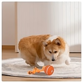 abordables Jouets interactifs-Balle interactive automatique pour chien, 2 couleurs, capteur de mouvement, rechargeable par USB, moteur silencieux haute vitesse, soulage l'anxiété de séparation, jeu intérieur/extérieur, jouet pour