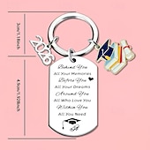 cheap Graduation-36pcs/12sets 2026 Graduation Keychain, Zinc Alloy Cap Certificate Pendant with Appreciation Cards And Gauze Bags, Graduation Present for Classmates, Best Friends, University, or High School Students