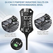 ieftine Piese de Schimb-2 buc tester portabil mini inductor, instrument de testare a bobinei plăcii de bază de înaltă precizie alimentat de tip C, instrument de diagnosticare și reparare rapidă a defecțiunilor inductanței