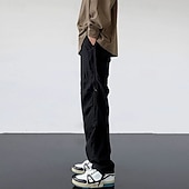 voordelige Bodems-Voor heren Combatbroek Cargohosen Wandelbroek Waterdichte broek Zomer Lente Herfst Buiten Normale pasvorm waterdicht Sneldrogend Lichtgewicht Ademend Broeken / Regenbroek / Overbroek Ritsen Zak Zwart
