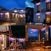  Luci decorative a forma di bandiera americana per il 250° anniversario degli Stati Uniti e il 4 luglio – luci a stringa a semivento super luminose, impermeabili IP44 per interni &all'aperto, festività