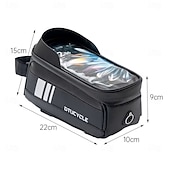 baratos Evento e suprimentos de festa-Bolsa para bicicleta com compartimento para celular de 7 polegadas, impermeável, para quadro frontal, compatível com telas sensíveis ao toque, ideal para mountain bike e bicicletas de estrada. Feita