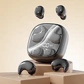 billige TWS True Wireless-hodetelefoner-Usynlige søvnørepropper for sidesovere, 2 par trådløse hodetelefoner i ett ladeetui, ultratynne mini Bluetooth-ørepropper for små ører, støydemping, LED-strømdisplay for iPhone og Android