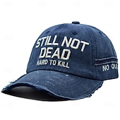  „Still Not Dead“-Baseballkappe für Herren, verstellbare Kappe mit dem Aufdruck „Hard to Kill“, humorvolle Vintage-Dad-Cap, lässige Outdoor-Sportkappe, robuste Baseballkappe im Retro-Stil für Herren