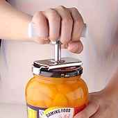 abordables Ouvre-bouteilles-Lot de 2 ouvre-bocaux ergonomiques en acier inoxydable, pour une ouverture facile des couvercles. Conception métallique durable pour bocaux et récipients alimentaires. Pince pour ouvrir les bocaux de