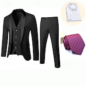 cheap Men's 1920s Costumes-Retro Vintage Rococo Baroque Suits &amp; Blazers Gentleman Fancy Dress Men's Masquerade Party / Evening Bachelorette Party Adults' Coat Pants