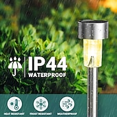 economico Illuminazione vialetto-12pcs luci solari da giardino per prato all'aperto a led luce solare impermeabile patio illuminazione percorso cortile lampada decorazione paesaggio