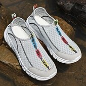 cheap Slip-On Casual Shoes-Men's White Slip-On Casual Sneakers Lightweight Breathable Comfort Walking Shoes Soft Low Top Footwear for Daily Wear, Travel, Commuting and Weekend Outings
