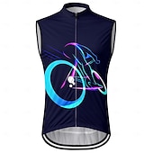 abordables Maillots Hombre-Hombre Chaleco de Ciclismo Maillot de Ciclismo Bicicleta Sin Mangas Bicicleta Chalecos Maillot Camiseta con 3 bolsillos traseros Secado rápido Bolsillo trasero Dispersor de humedad Transpirable
