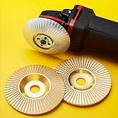 billiga borrtillbehör-5/13/14Pcs Angle Grinder Wood Carving Disc Set, 4" Or 4 1/2" Angle Grinder with 5/8" Arbor, Grinding Wheel Shaping Discs for Wood Grinding, Stump Grinder, Wood Angle Grinder Additions