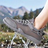 economico Scarpe Casual con Lacci-Scarpe da acqua bianche da uomo, traspiranti, leggere e ad asciugatura rapida, ideali per attività acquatiche, passeggiate in spiaggia, trekking fluviale e viaggi estivi all'aria aperta.
