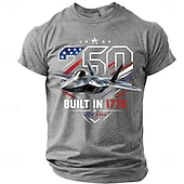  4 de julho de 2026 250º Homens Estrela 1776 Camiseta Manga Curta Camiseta Impressão 3D Gola Redonda Camisa Patriótico Diário Festival Azul Preto Verde Verão Primavera Roupa S M L XL XXL XXXL