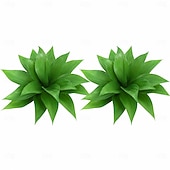 baratos Plantas e Folhagens Artificiais-2 plantas artificiais de agave grandes com 18 folhas cada, folhagem tropical artificial realista para decoração de interiores e exteriores, perfeitas para casa, escritório, jardim, varanda e para