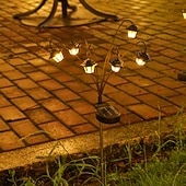 cheap Pathway Lights &amp; Lanterns-1 PC Solar Palace Lights Outdoor Garden, Solar Swaying Pathway Stake Lights with 8 Modes Waterproof for Yard Lawn Patio Landscape Decor