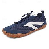 cheap Casual Lace-Up Shoes-Men's Navy Barefoot Shoes - Wide Toe Box Wide Fit Sneakers - Lightweight Breathable Big Toe Walking Shoes for Wide Feet, Travel, Daily Wear and Casual Outdoor Use