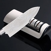 お買い得  キッチン用品＆小物-キッチン用電動ナイフ研ぎ器 多機能自動プロ仕様 4段階ギア電動ナイフ研ぎ器 キッチンアクセサリー 高速研ぎ石 家庭用キッチン 全自動ナイフ研ぎ機