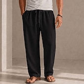preiswerte Klassiker-Leichte Herren-Leinenhose aus Tencel für den Sommer