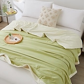 cheap Cooling Bedding-Cooling Blanket Summer Comforter Lightweight Cool Quilt Soft Breathable Air Conditioning Blanket Floral Summer Bedspread for Hot Sleepers Bedroom Home