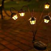 cheap Pathway Lights &amp; Lanterns-1 PC Solar Palace Lights Outdoor Garden, Solar Swaying Pathway Stake Lights with 8 Modes Waterproof for Yard Lawn Patio Landscape Decor
