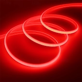 cheap COB Strip Lights-220V Dimmable COB LED Neon Strip Light Outdoor Waterproof Super Bright 280LEDs/M Flexible Lamp Garden Home Bar Decor